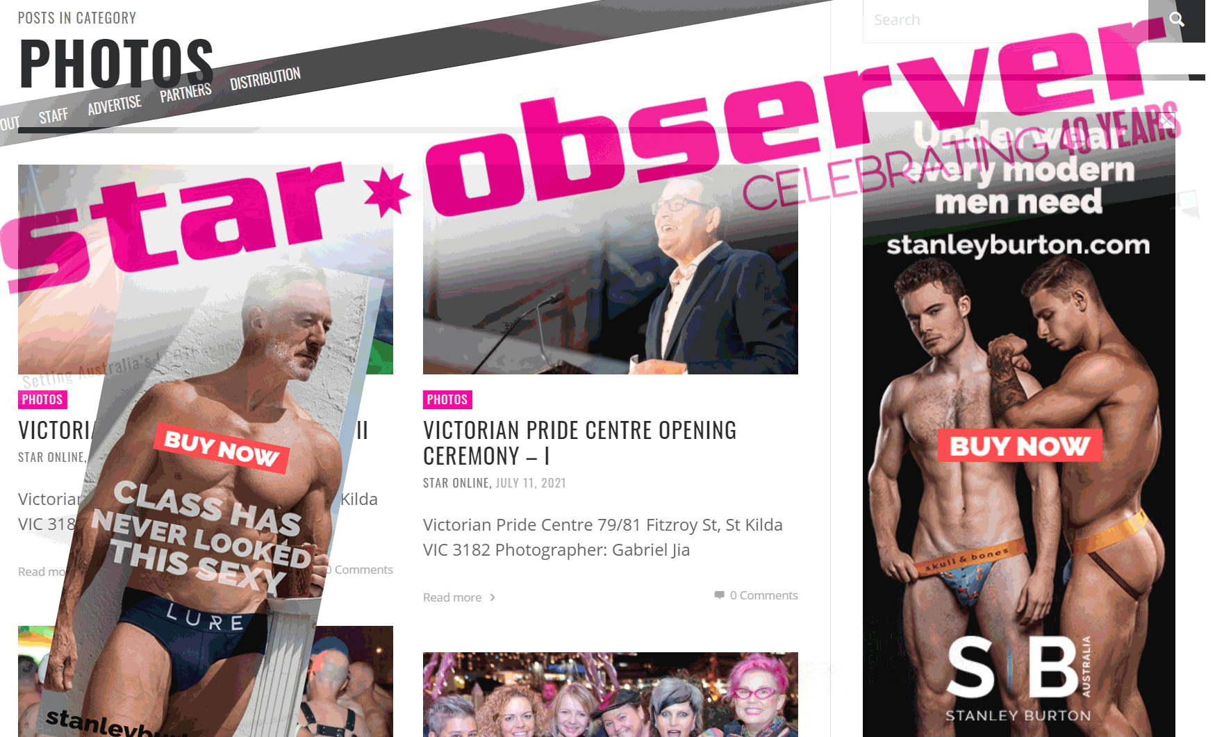 Our First Ads at Sydney Star Observer