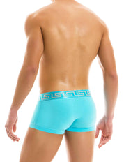 Modus Vivendi Meander Boxer. Made in Greece. Party wear. underwear party. Fetish gear. boxer briefs, trunks. pride wear. Turquoise