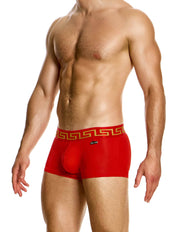 Modus Vivendi Meander Boxer. Made in Greece. Party wear. underwear party. Fetish gear. boxer briefs, trunks. pride wear. Red