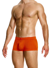 Modus Vivendi Curved Boxer. Made in Greece. luxury comfort high quality. Party wear. underwear party wear. gay men shorts. Orange