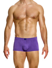 Modus Vivendi Curved Boxer. Made in Greece. luxury comfort high quality. Party wear. underwear party wear. gay men shorts. Purple