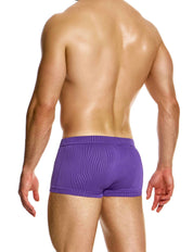 Modus Vivendi Curved Boxer. Made in Greece. luxury comfort high quality. Party wear. underwear party wear. gay men shorts. Purple