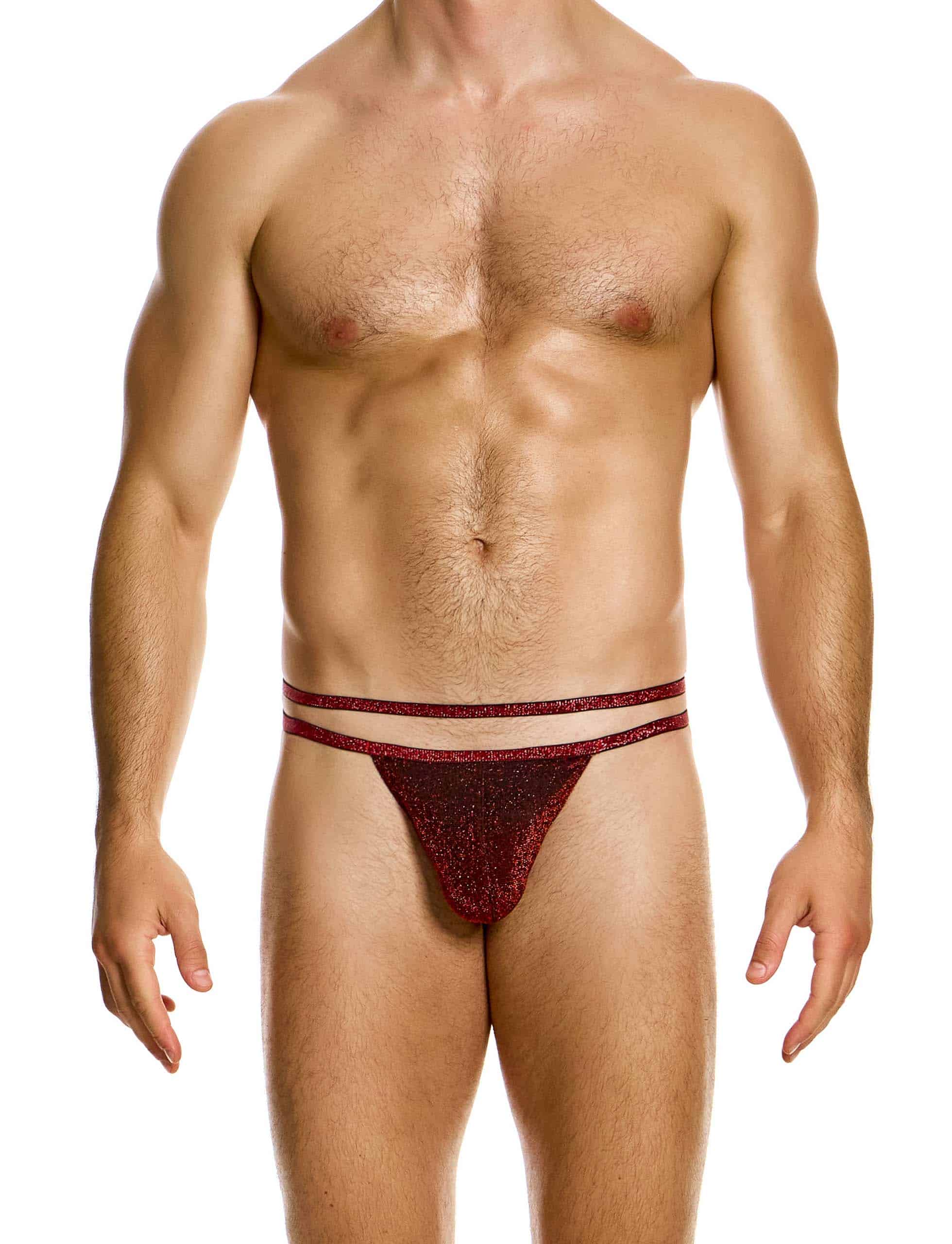 Modus Vivendi Glitter thong. Made in Greece. Party wear. underwear party. Fetish gear. Red