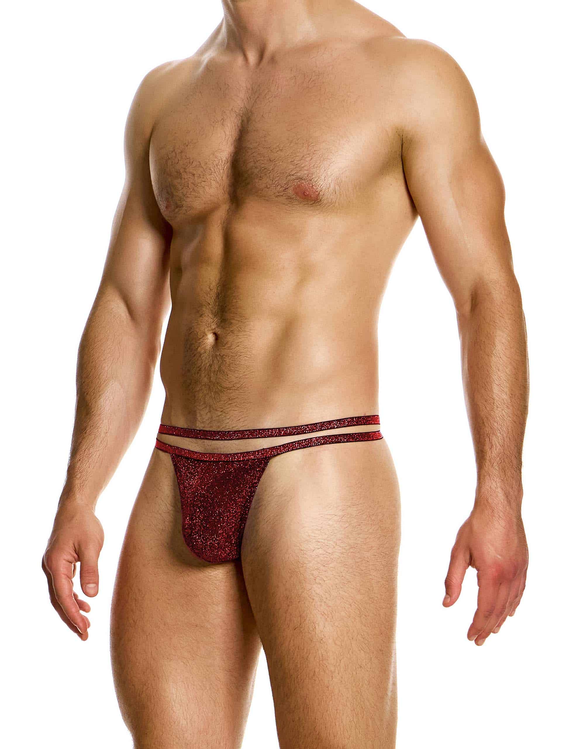 Modus Vivendi Glitter thong. Made in Greece. Party wear. underwear party. Fetish gear. Red