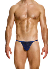 Modus Vivendi Glitter tanga brief. Made in Greece. Party wear. underwear party. Fetish gear. Blue