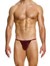 Modus Vivendi Glitter tanga brief. Made in Greece. Party wear. underwear party. Fetish gear. Red