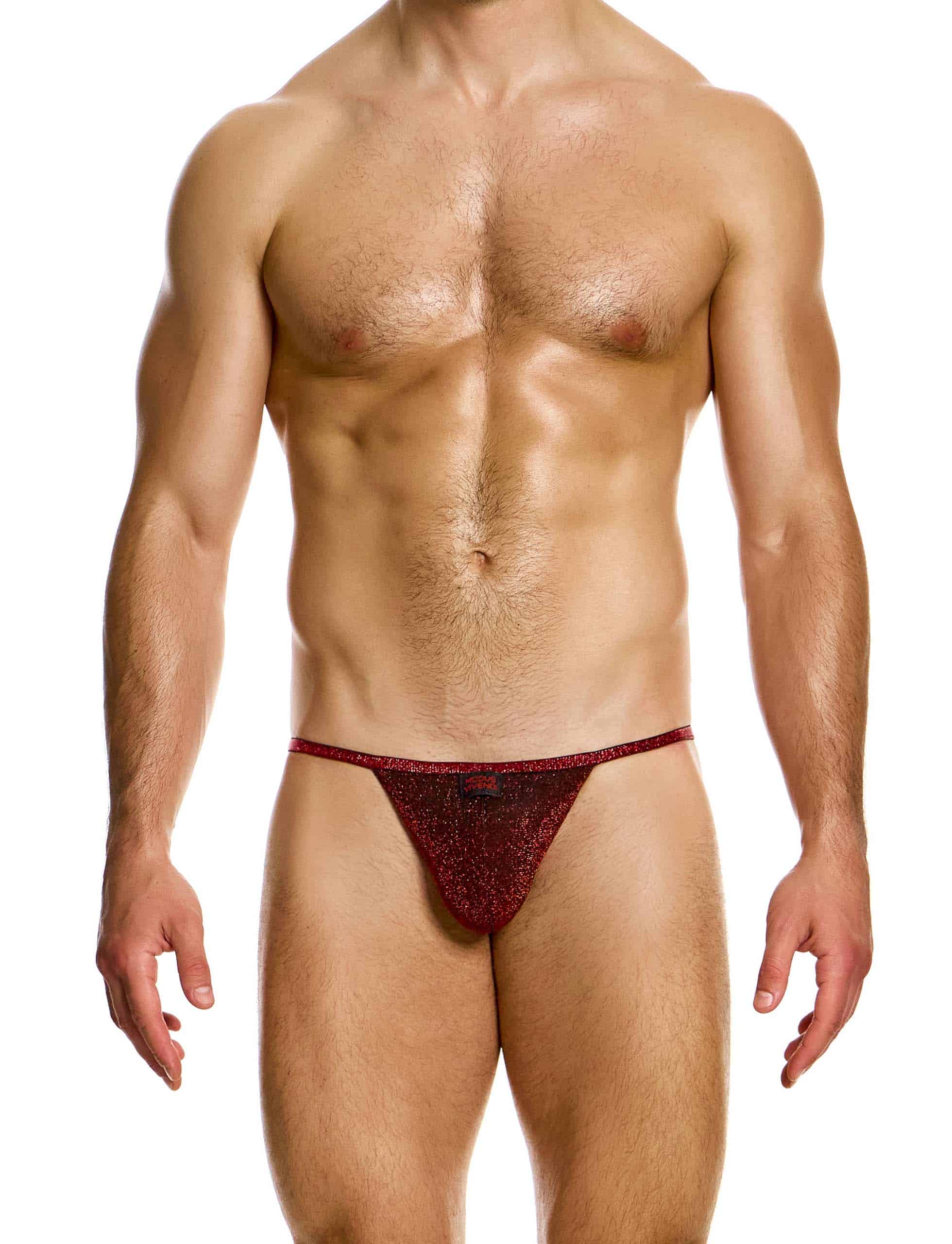 Modus Vivendi Glitter tanga brief. Made in Greece. Party wear. underwear party. Fetish gear. Red