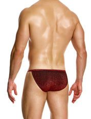 Modus Vivendi Glitter tanga brief. Made in Greece. Party wear. underwear party. Fetish gear. Red
