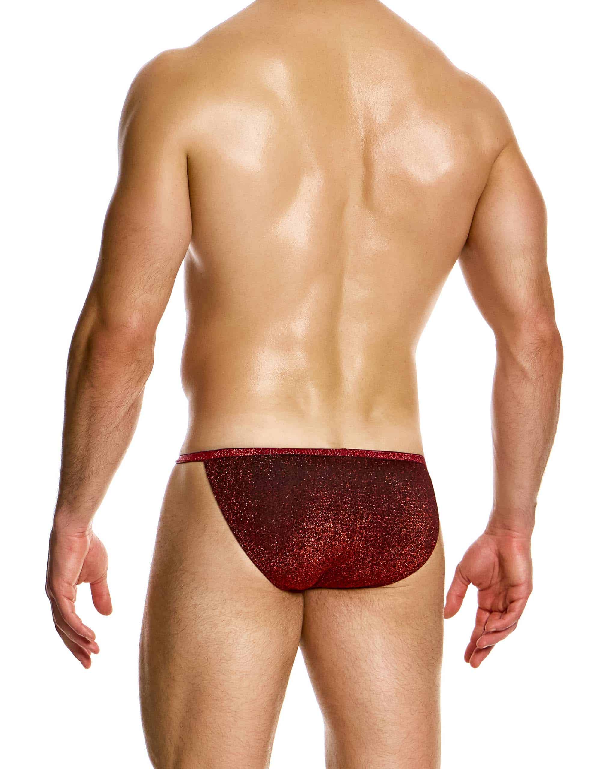 Modus Vivendi Glitter tanga brief. Made in Greece. Party wear. underwear party. Fetish gear. Red