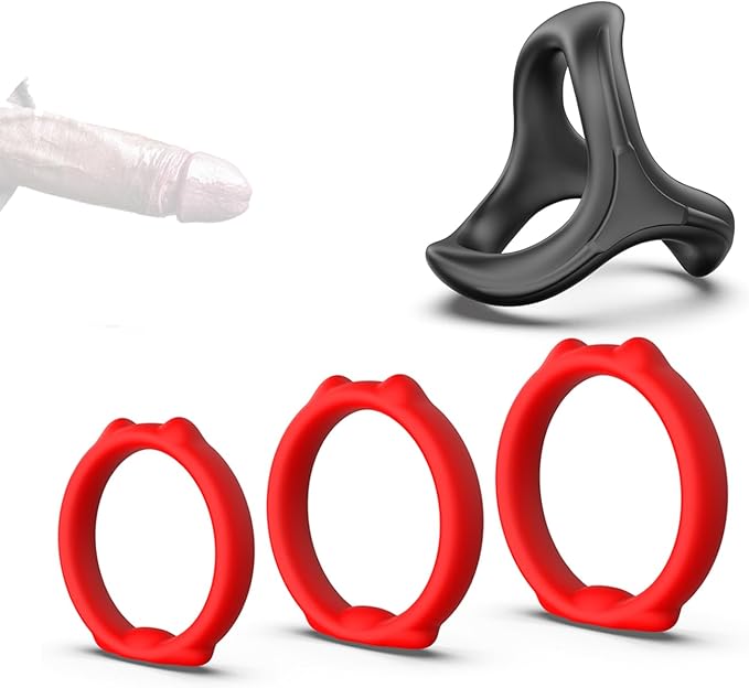 4 Pack Cock Ring Set
