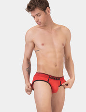 Barcode Berlin Solger Brief. Made in Portugal. Party wear. gay man underwear party. Everyday comfortable mens briefs. Red