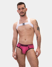 Barcode Berlin Solger Brief. Made in Portugal. Party wear. gay man underwear party. Everyday comfortable mens briefs. pink