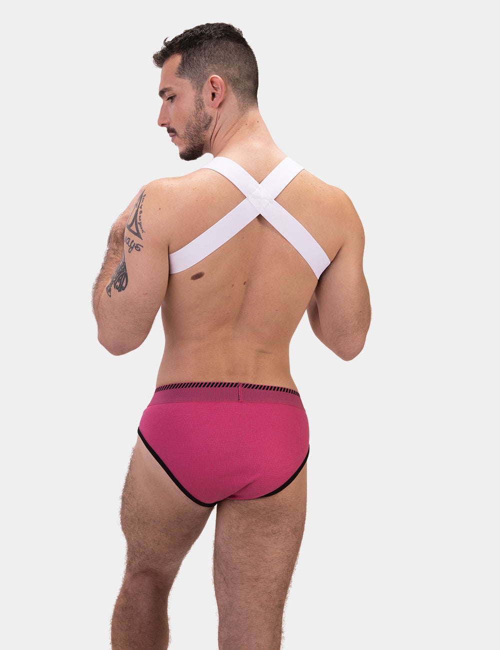 Barcode Berlin Solger Brief. Made in Portugal. Party wear. gay man underwear party. Everyday comfortable mens briefs. pink