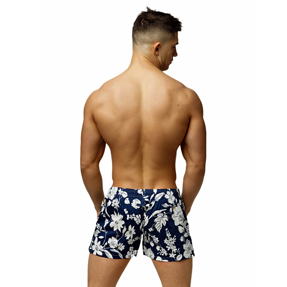 Marcuse Calecon+ Floral Boxer Navy