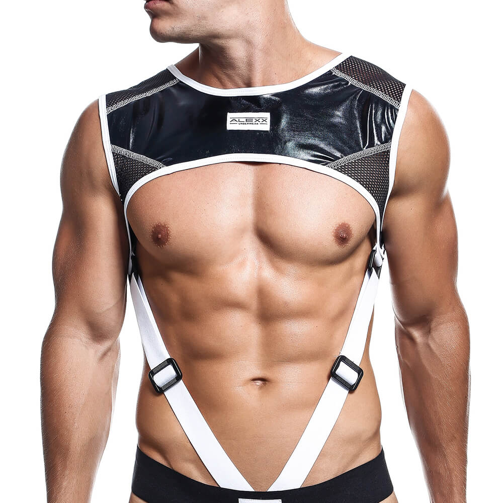 Alexx Underwear Combat Harness White