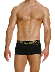 Modus Vivendi Meander Boxer. Made in Greece. Party wear. underwear party. Fetish gear. boxer briefs, trunks. pride wear. Black