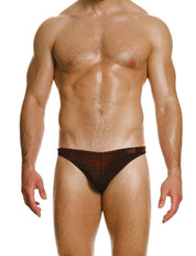 Modus Vivendi Glitter Low Cut Brief. Made in Greece. Party wear. underwear party. Fetish gear. Red