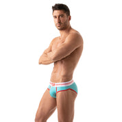 TOF Paris, made in France, breathable briefs. everyday cotton briefs. ultra comfort. Turquoise