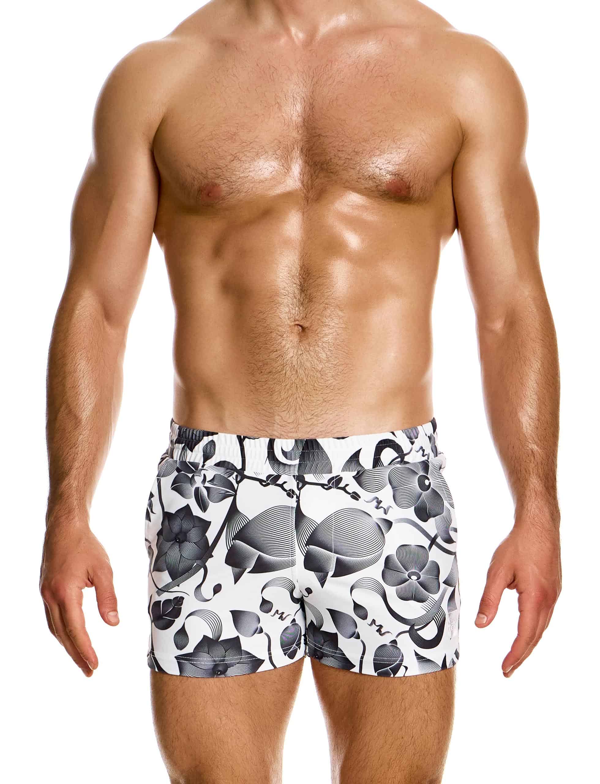 Modus Vivendi Viennese Swim shorts. Made in Greece. Mens swim wear. floral high quality beach wear.