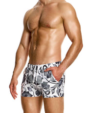 Modus Vivendi Viennese Swim shorts. Made in Greece. Mens swim wear. floral high quality beach wear.