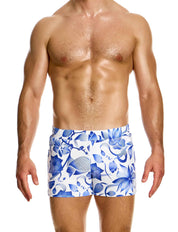 Modus Vivendi Viennese Swim shorts. Made in Greece. Mens swim wear. floral high quality beach wear.