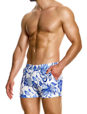 Modus Vivendi Viennese Swim shorts. Made in Greece. Mens swim wear. floral high quality beach wear.