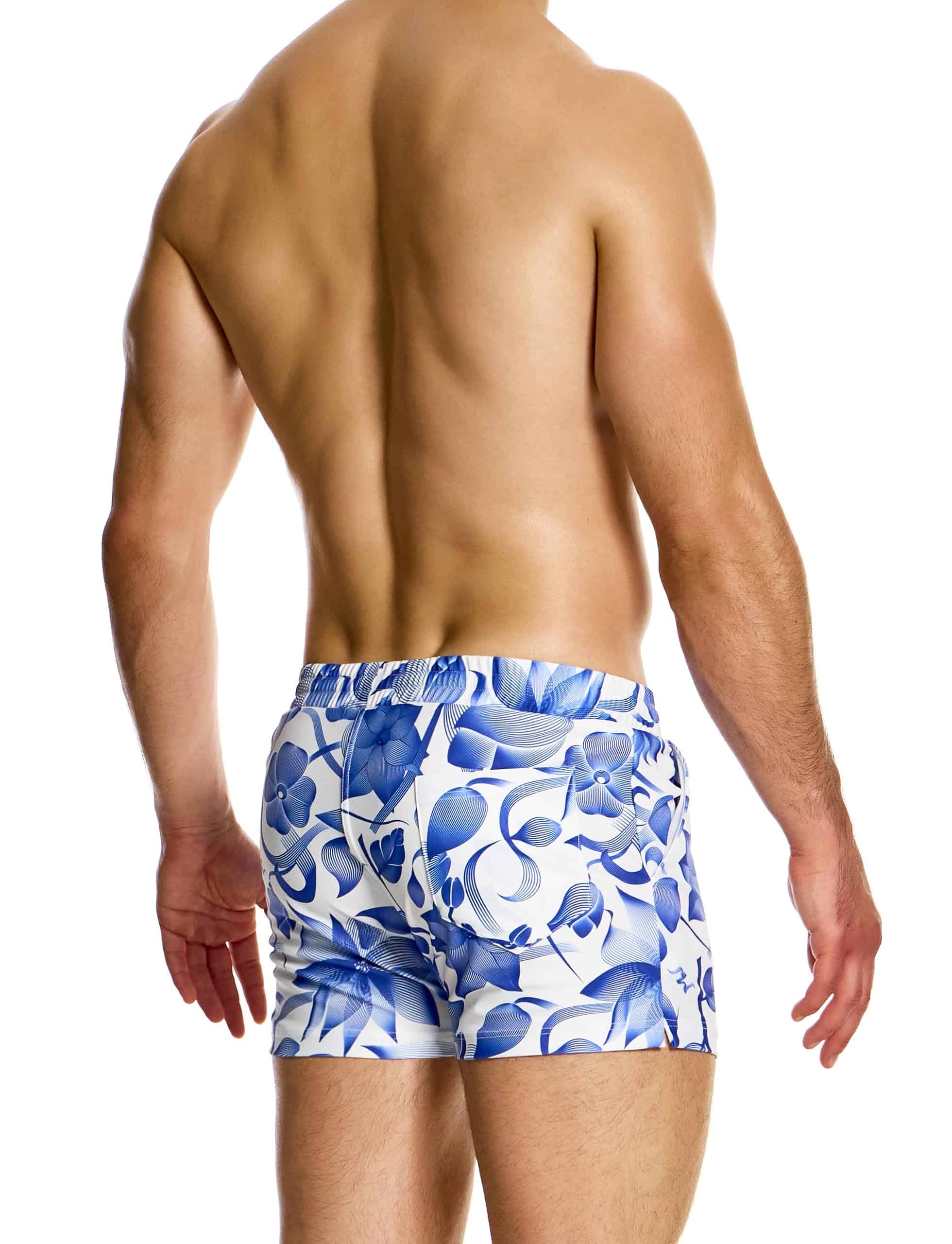Modus Vivendi Viennese Swim shorts. Made in Greece. Mens swim wear. floral high quality beach wear.