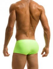 Modus Vivendi Classic Swim Brazil Cut Boxer. Made in Greece. luxury comfort high quality. Swimwear brazil cut shorts. Green