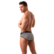 TOF Paris, made in France, breathable briefs. everyday cotton briefs. ultra comfort. sailor briefs, luxury sexy stripes. Black and white party wear