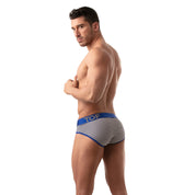 TOF Paris, made in France, breathable briefs. everyday cotton briefs. ultra comfort. sailor briefs, luxury sexy stripes. Blue and white party wear