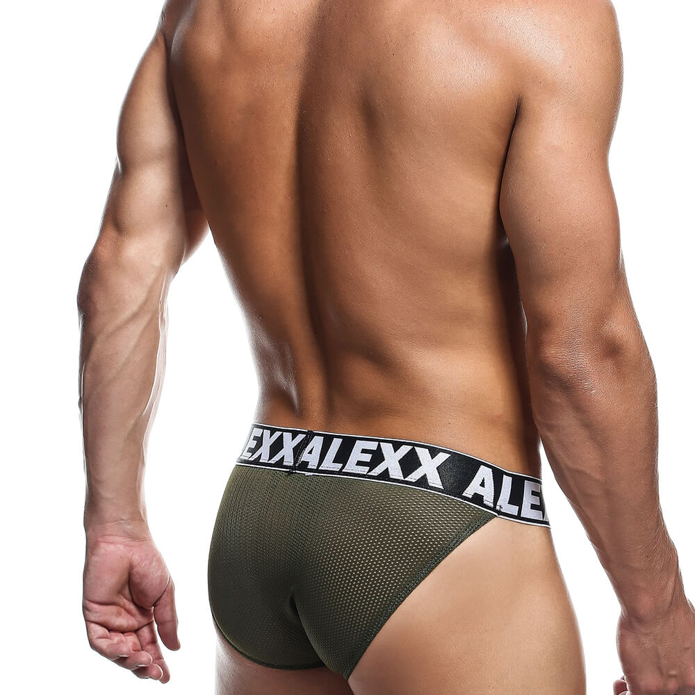 Alexx Underwear Shoot Bikini Green
