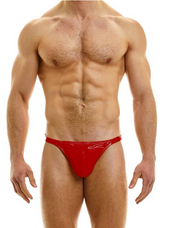 Modus Vivendi Pleasure Thong  Made in Greece. removable anal ball. Red