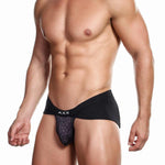 Alexx Underwear Adored Leopard Jockstrap Print Black