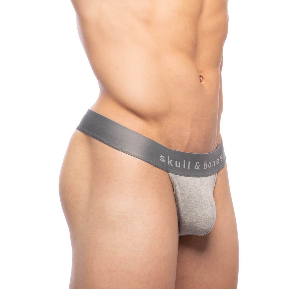 Skull & Bones Just the Bones Grey Thong