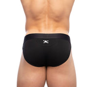 Skull & Bones Just the Bones Sports Jock Black Brief