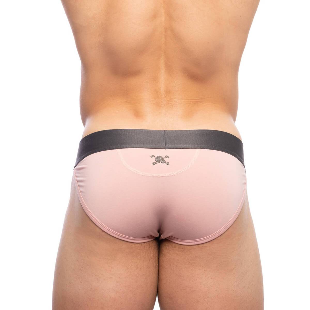 Skull & Bones Just the Bones Sports Jock Pink Brief