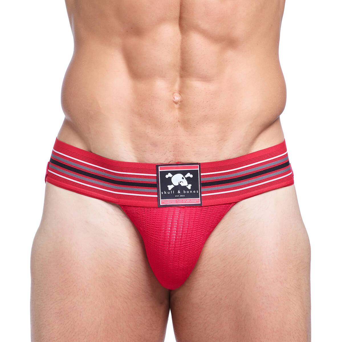 Skull & Bones Locker Room Jock Red Jockstrap