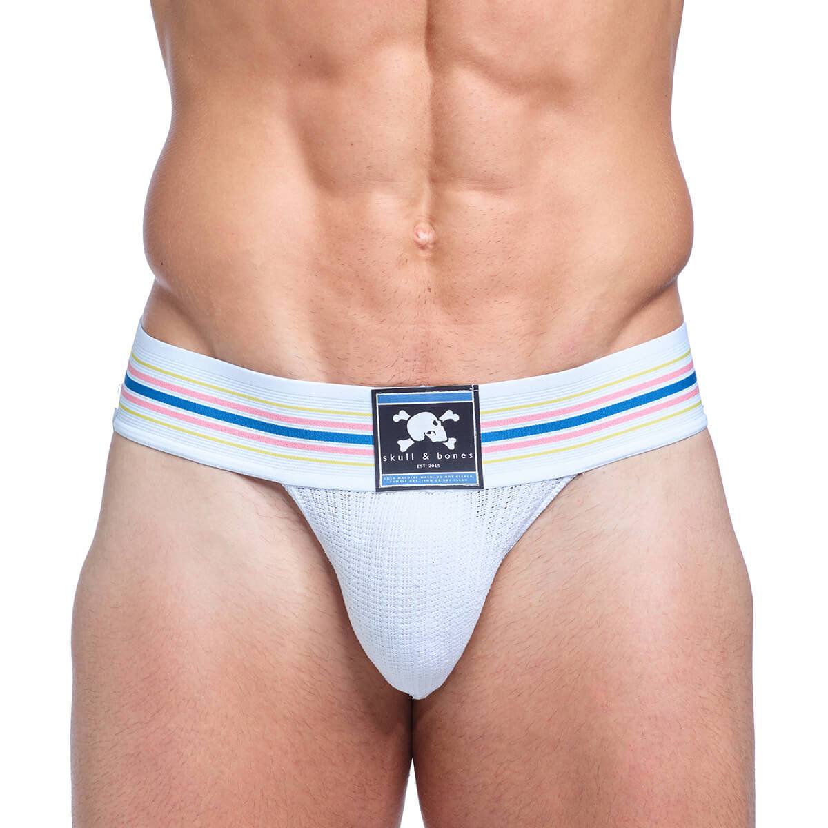 Skull & Bones Locker Room Jock White Jockstrap