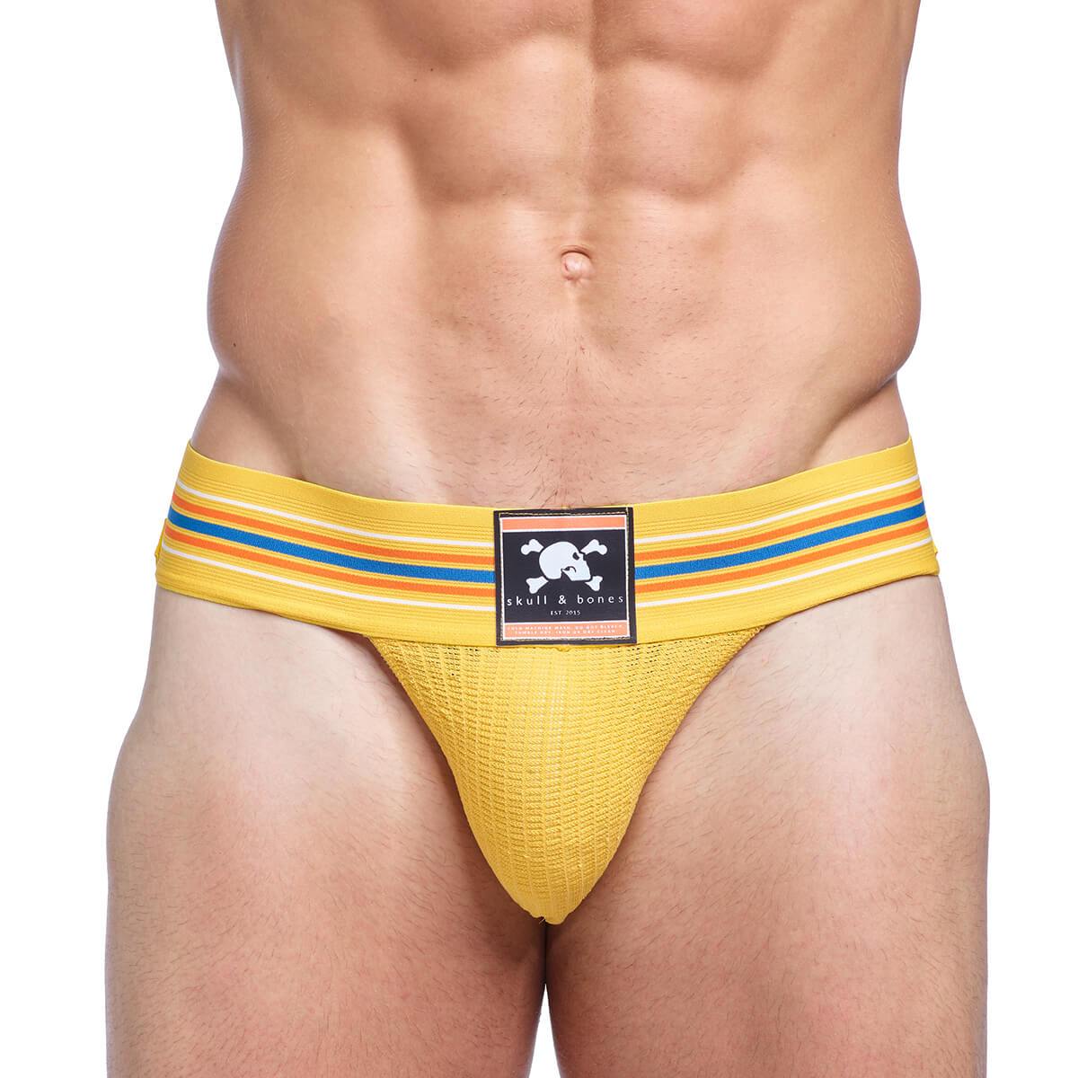 Skull & Bones Locker Room Jock Yellow Jockstrap