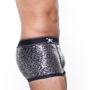 Skull & Bones Silver Sequin Silver Trunk