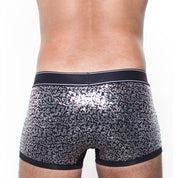 Skull & Bones Silver Sequin Silver Trunk