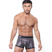 Skull & Bones Silver Sequin Silver Trunk
