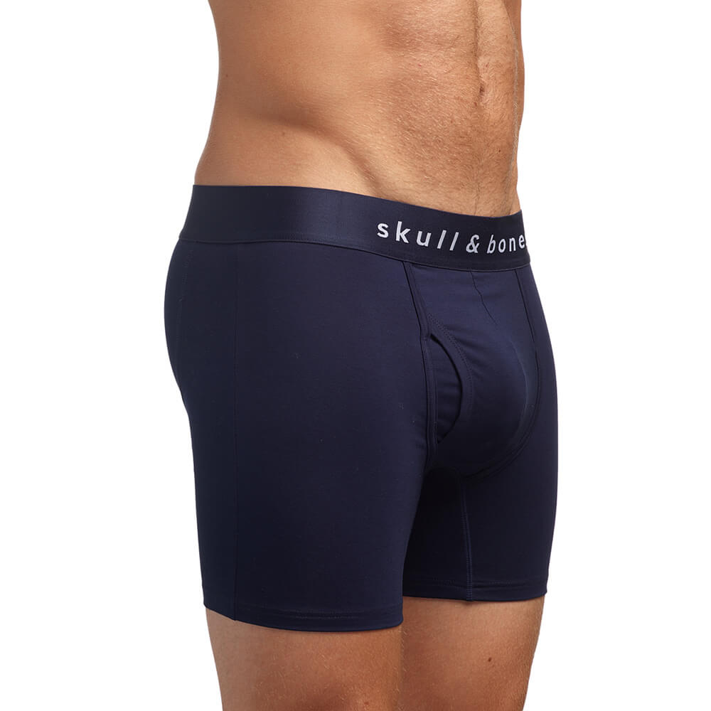 Skull & Bones Just the Bones Boxer Midnight