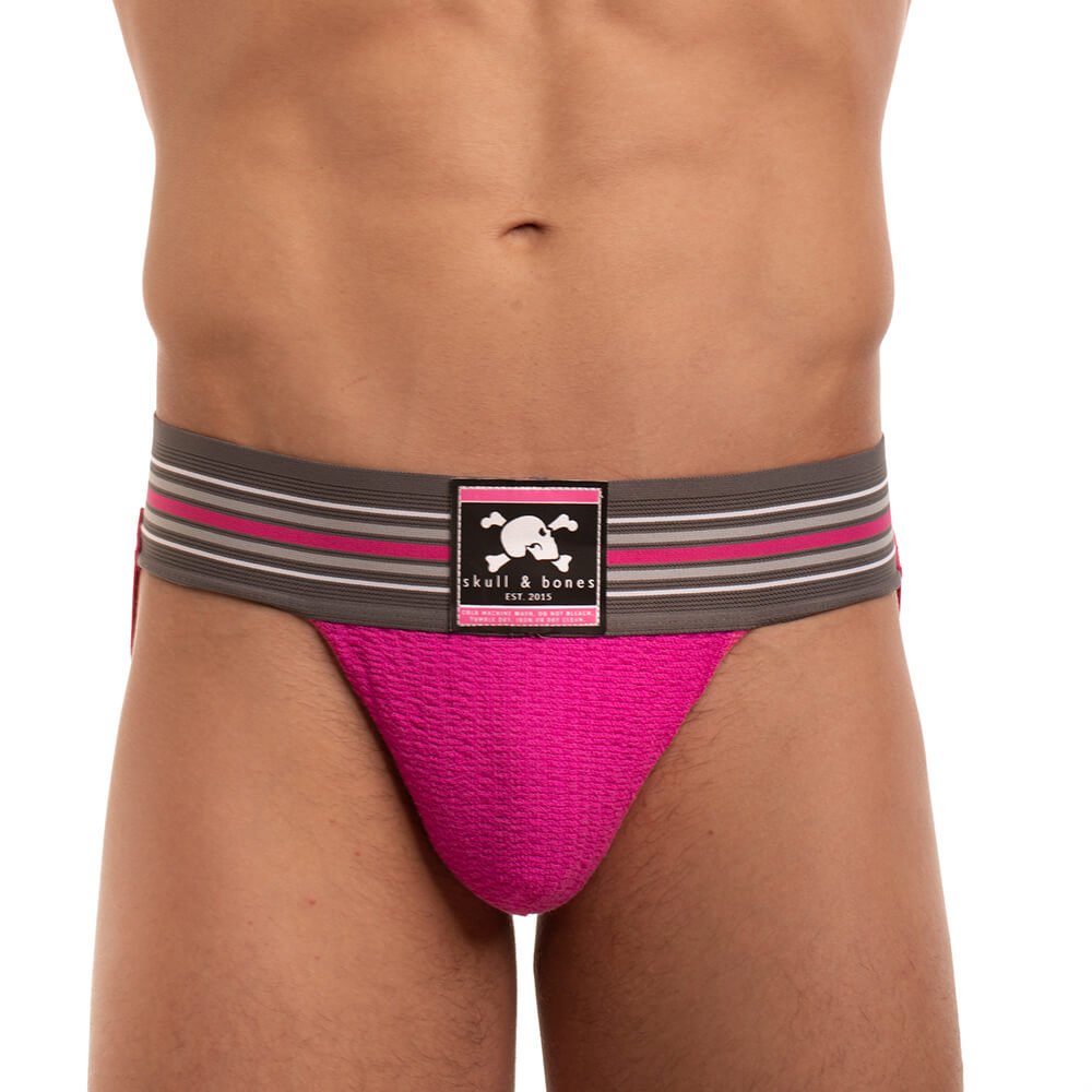 Skull & Bones Locker Room Jockstrap Neon Pink