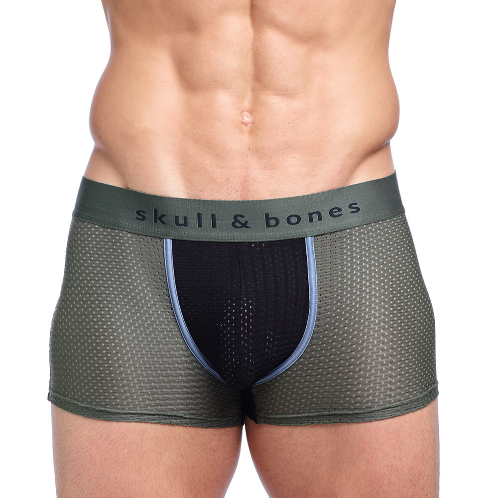 Skull & Bones Performance Mesh Trunk Green