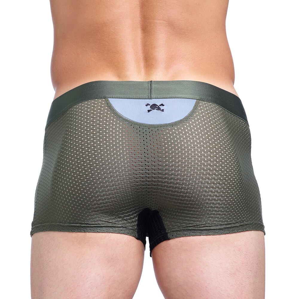 Skull & Bones Performance Mesh Trunk Green