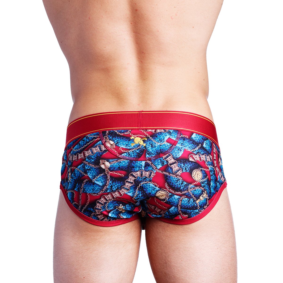 Skull & Bones Snake Chains & Charms Brief