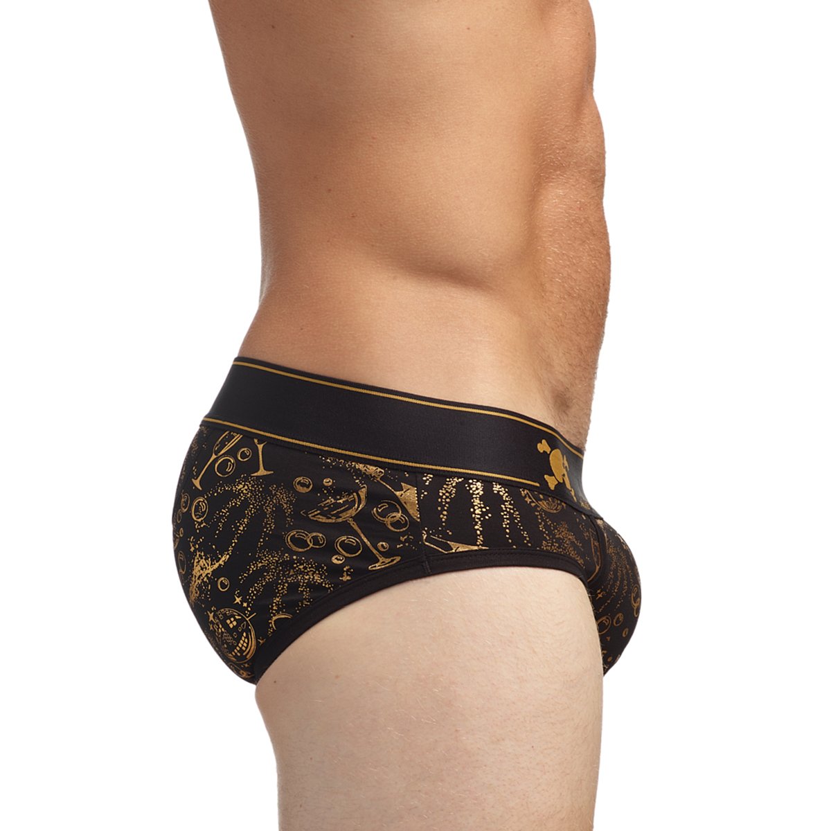 Skull & Bones Champagne Bubbles Jock