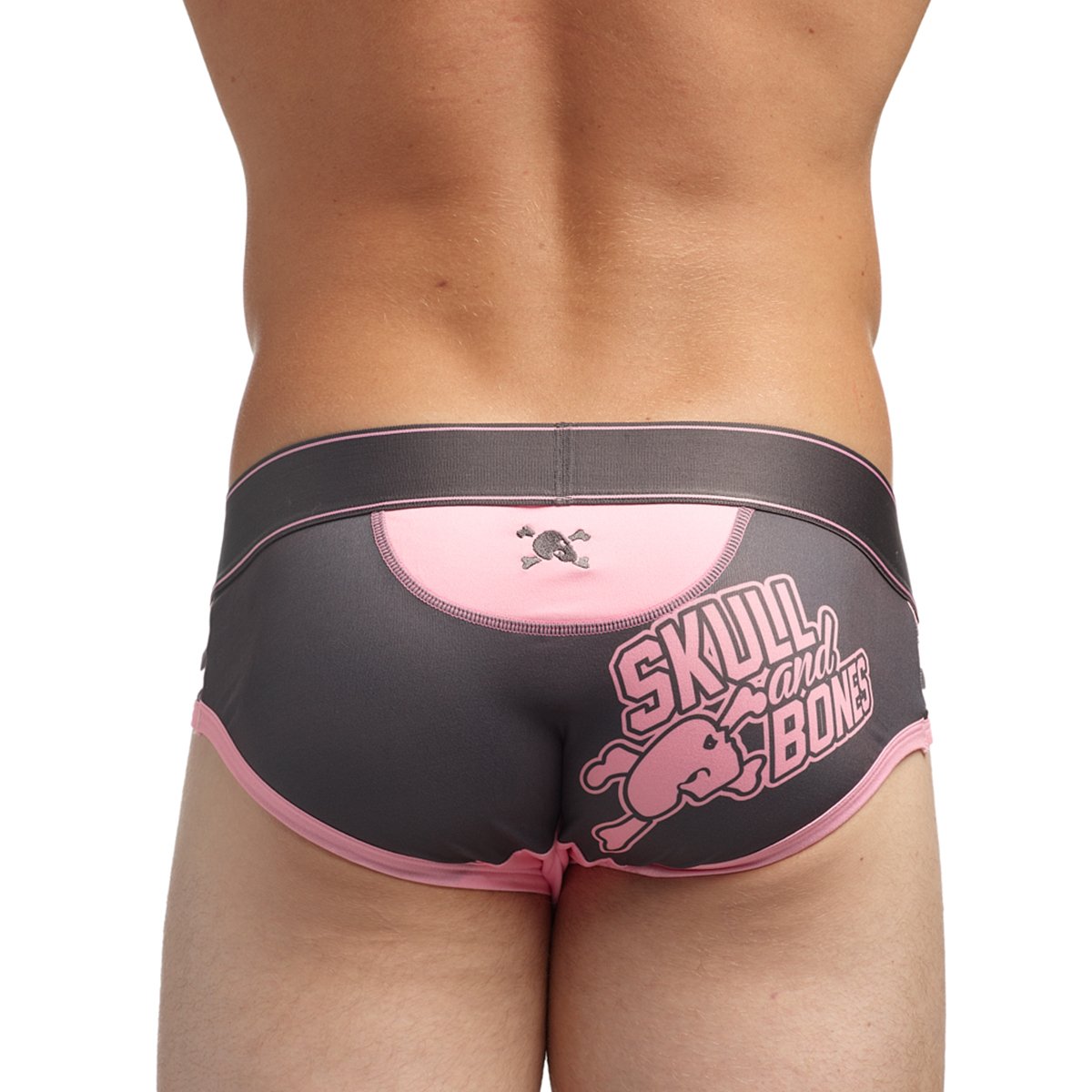 Skull & Bones Team Skull & Bones Pink & Grey Brief