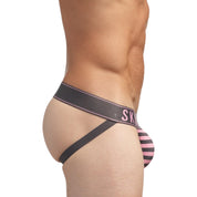 Skull & Bones Team Skull & Bones Pink & Grey Jock